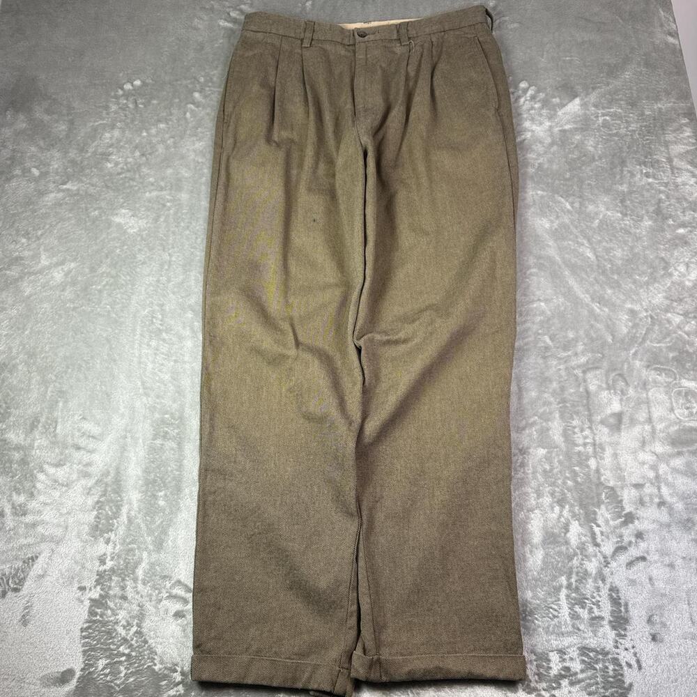 Eddie Bauer Vintage Pants Trousers Men's 36x32 Khaki 100% cotton